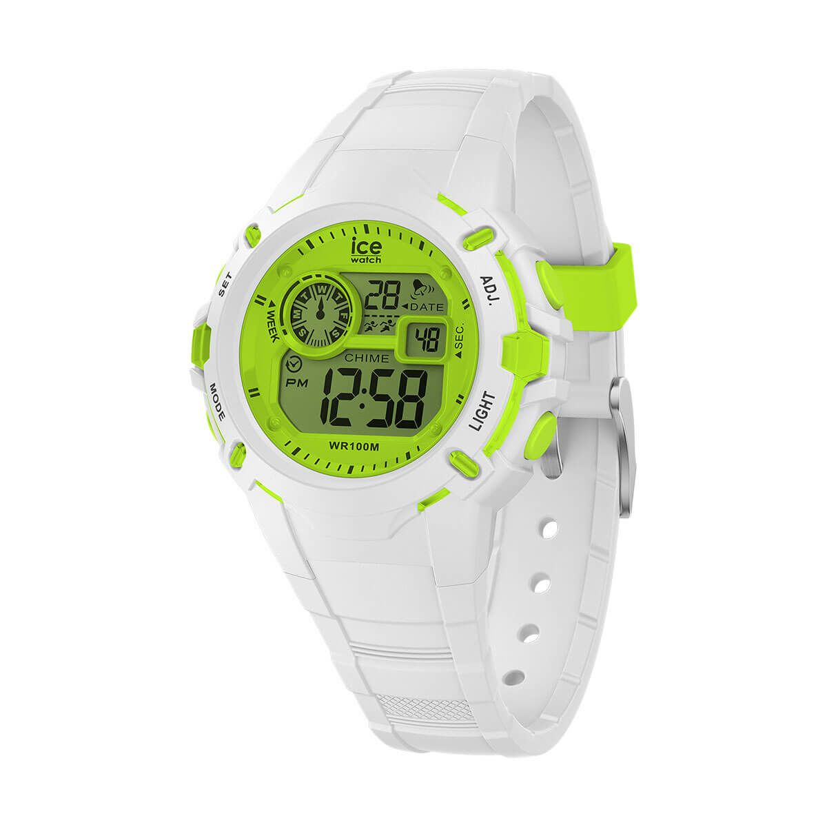 ICE-WATCH / アイスウォッチ ICE digit explorer - ホワイトライム - Smallの公式ECサイト掲載画像