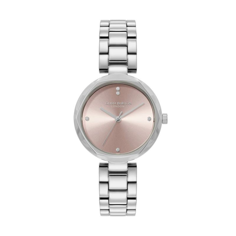 OLIVIA BURTON / オリビア・バートン クラシック - 32mm ディメンション メロウ ローズ サンレイ シルバー ブレスレットの公式ECサイト掲載画像