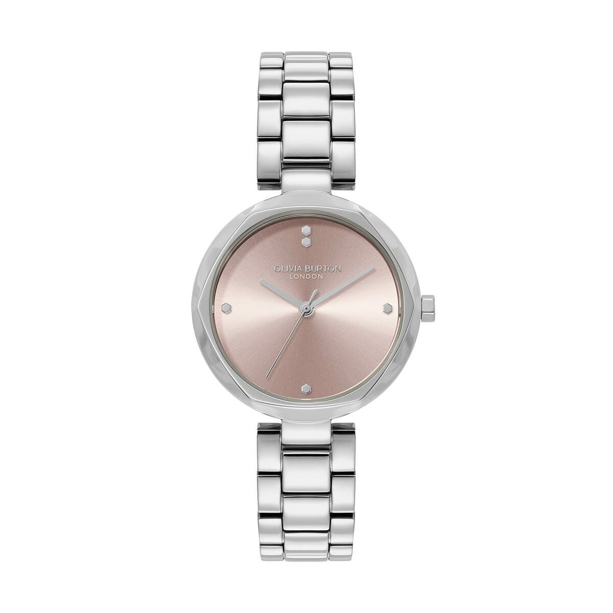 OLIVIA BURTON / オリビア・バートン クラシック - 32mm ディメンション メロウ ローズ サンレイ シルバー ブレスレットの公式ECサイト掲載画像