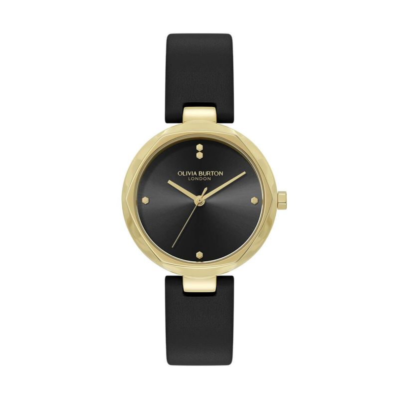 OLIVIA BURTON / オリビア・バートン クラシック - 32mm ディメンション ブラックオニキス サンレイ レザーの公式ECサイト掲載画像