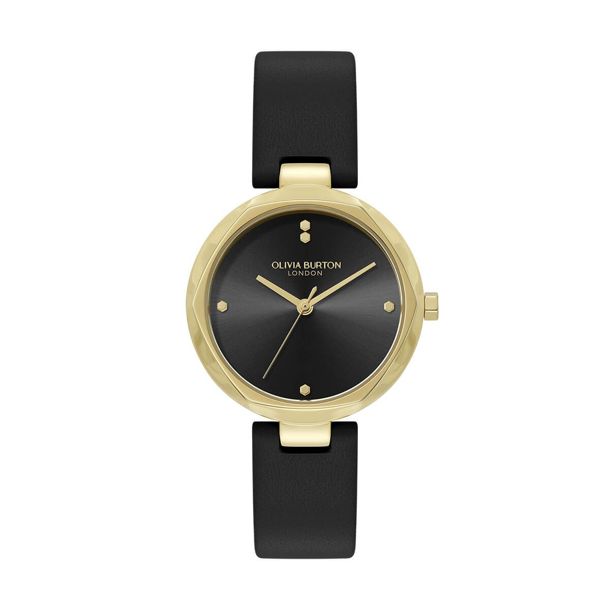 OLIVIA BURTON / オリビア・バートン クラシック - 32mm ディメンション ブラックオニキス サンレイ レザーの公式ECサイト掲載画像