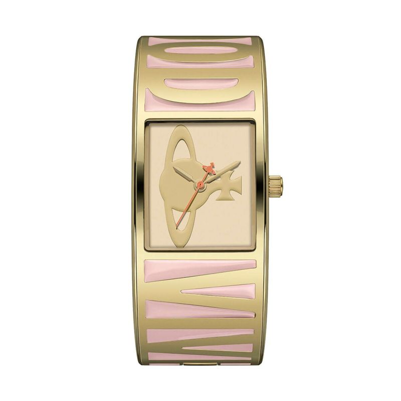 Vivienne Westwood / ヴィヴィアンウエストウッド ビーバー - レディース ピンク ゴールド バングルの公式ECサイト掲載画像