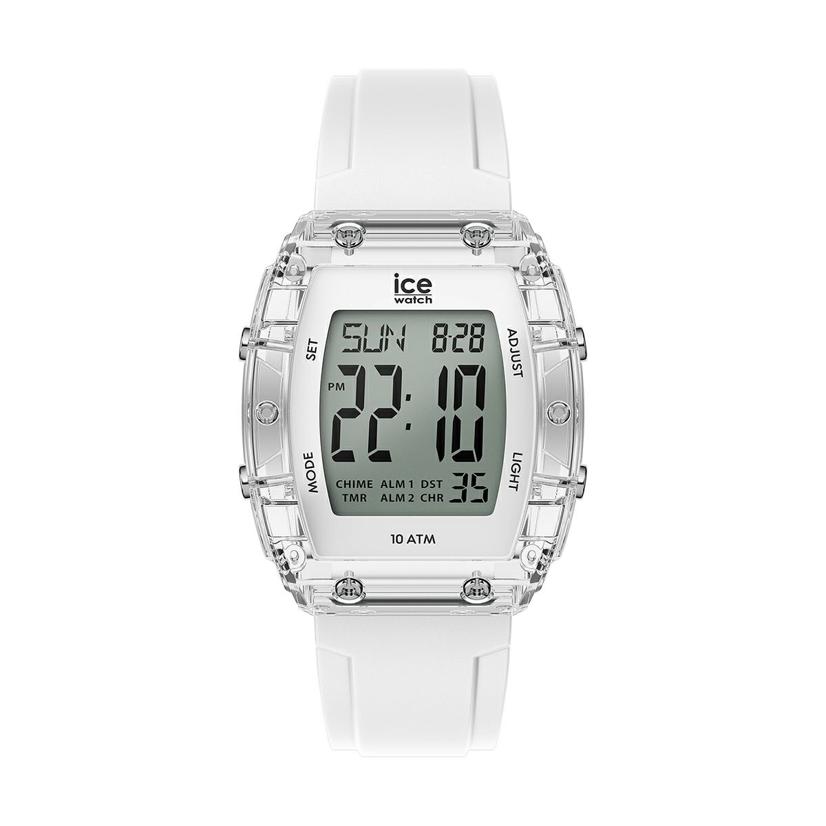 ICE-WATCH / アイスウォッチ ICE digit boliday - ホワイト - クリア - シルバー - スモールの公式ECサイト掲載画像