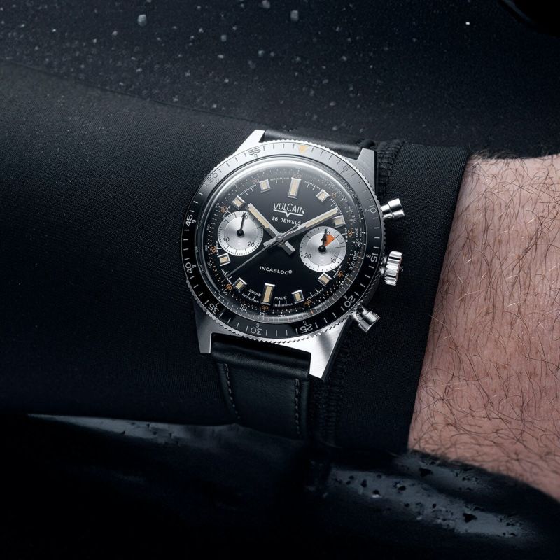 VULCAIN / ヴァルカン スキンダイバー クロノグラフ ブラックダイヤル