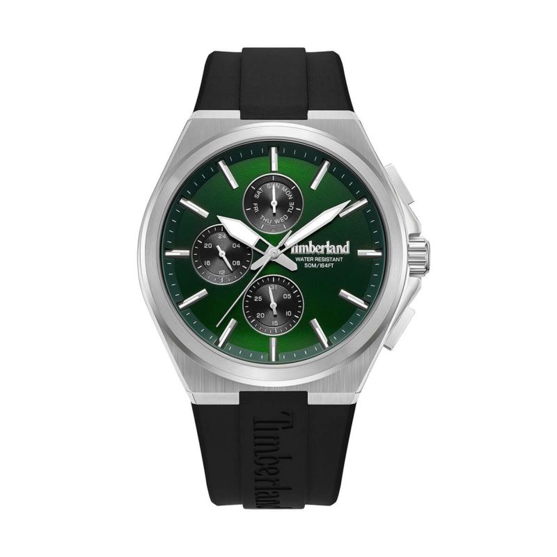 Timberland / ティンバーランド クオンセット グリーン ダイヤル ブラック シリコンの公式ECサイト掲載画像