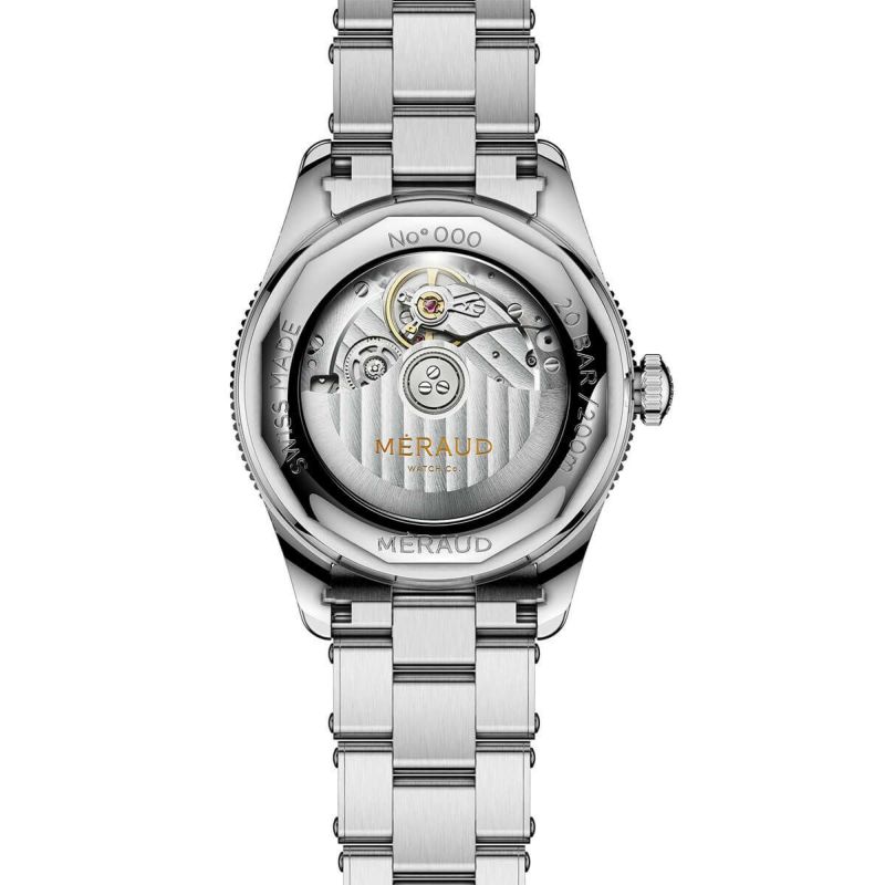 美品｜MERAUD｜メロード｜Bonaire｜ボネール｜ Meraud Bonaire 'Onyx Black' watch with Swiss Made automatic