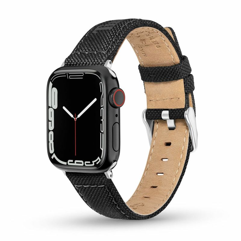 Timberland / ティンバーランド アップルウォッチ ストラップ - サポ  S ブラック ファブリック 38mm、40mm、41mm、42mmケース用の公式ECサイト掲載画像
