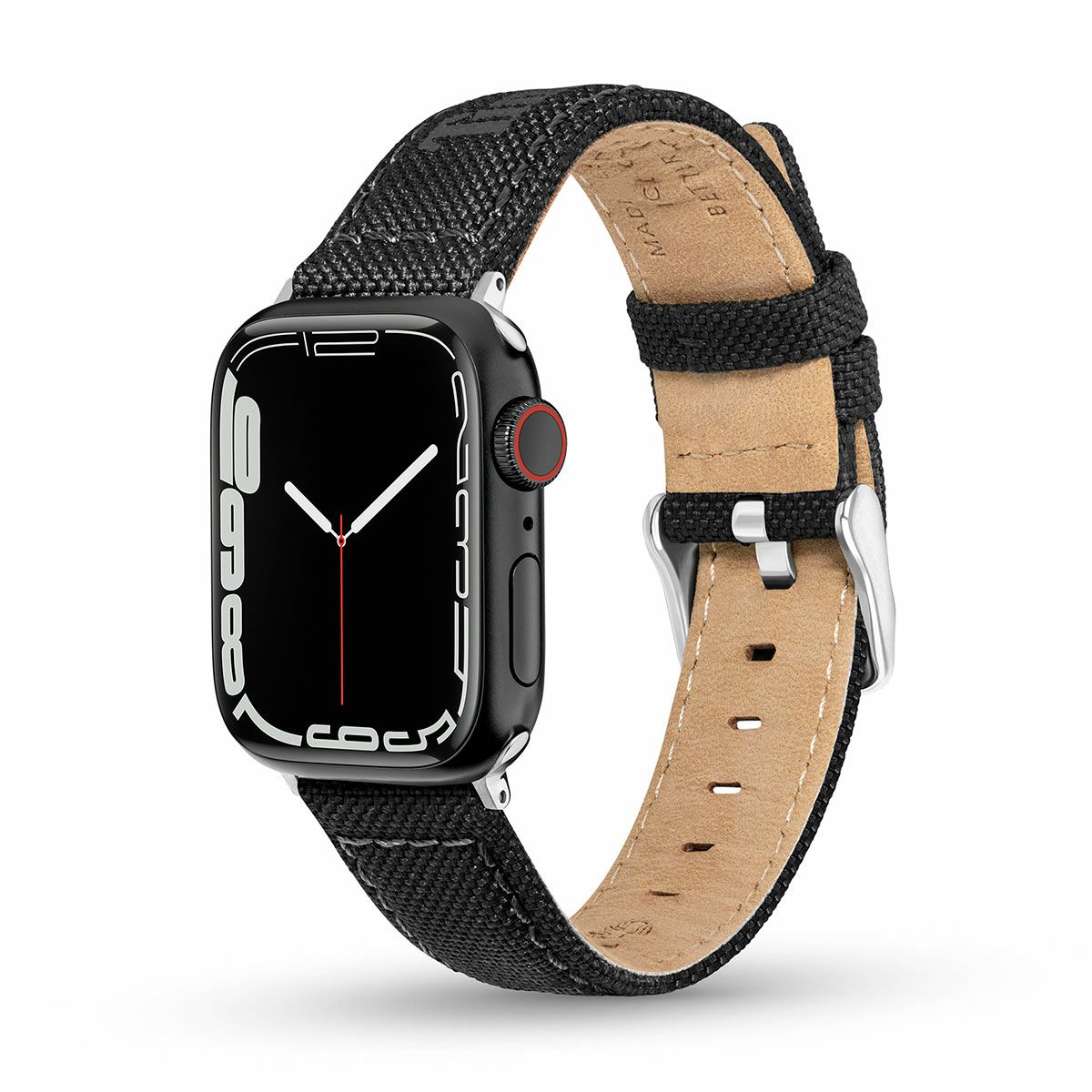 Timberland / ティンバーランド アップルウォッチ ストラップ - サポ  S ブラック ファブリック 38mm、40mm、41mm、42mmケース用の公式ECサイト掲載画像