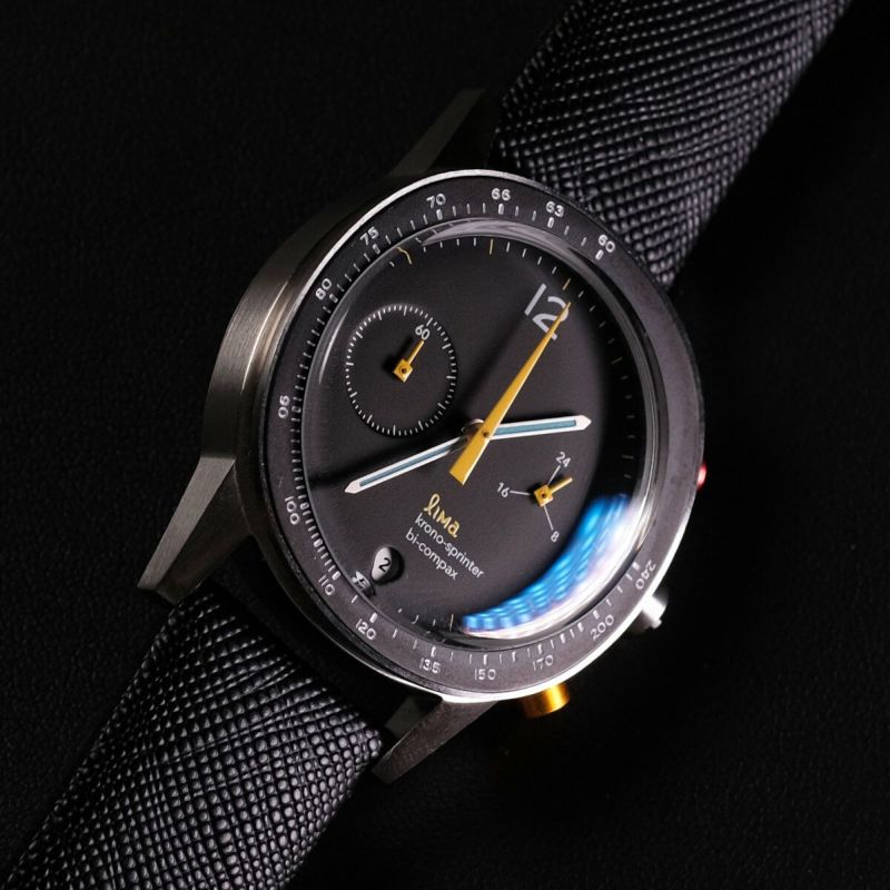 (取寄) リマ  Lima Black Lima Watch / リマウォッチ KRONOSPRINTER BLACK メンズ腕時計 | H°M'S
