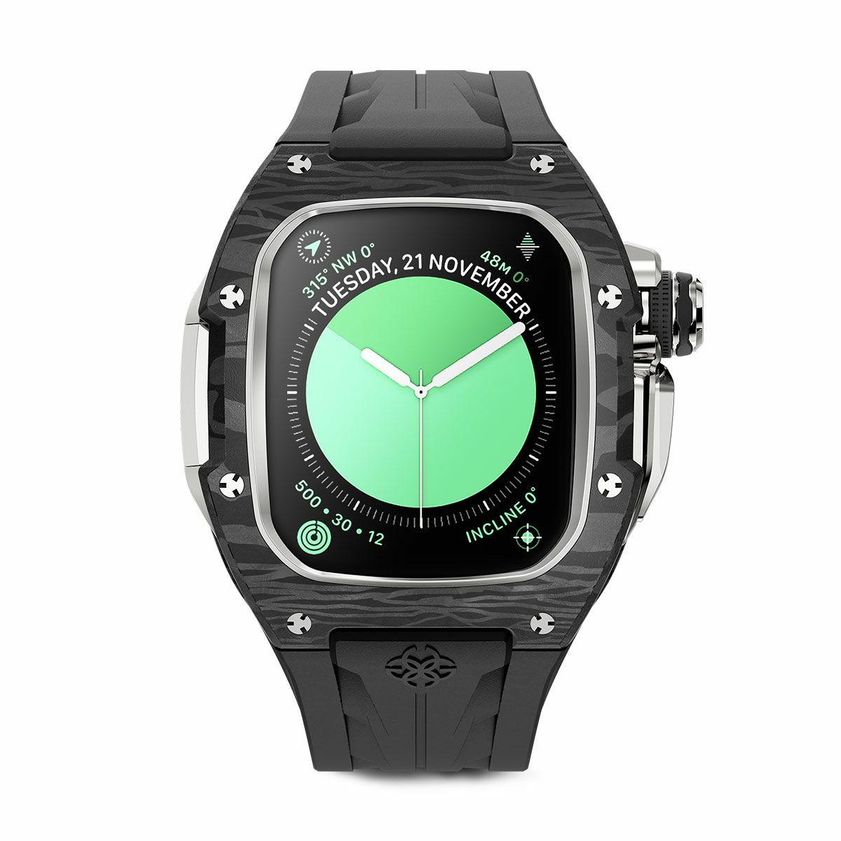GOLDEN CONCEPT / ゴールデンコンセプト Apple Watch 10 46MM用 Case RSCIII46 Silver Carbonの公式ECサイト掲載画像