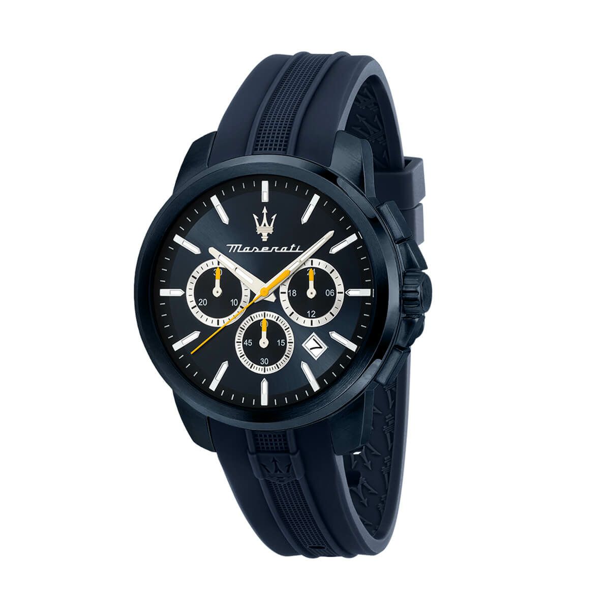 Maserati / マセラティ スクセッソ 42MM クロノグラフ ブルー ダイヤル ブルー ラバーストラップの公式ECサイト掲載画像