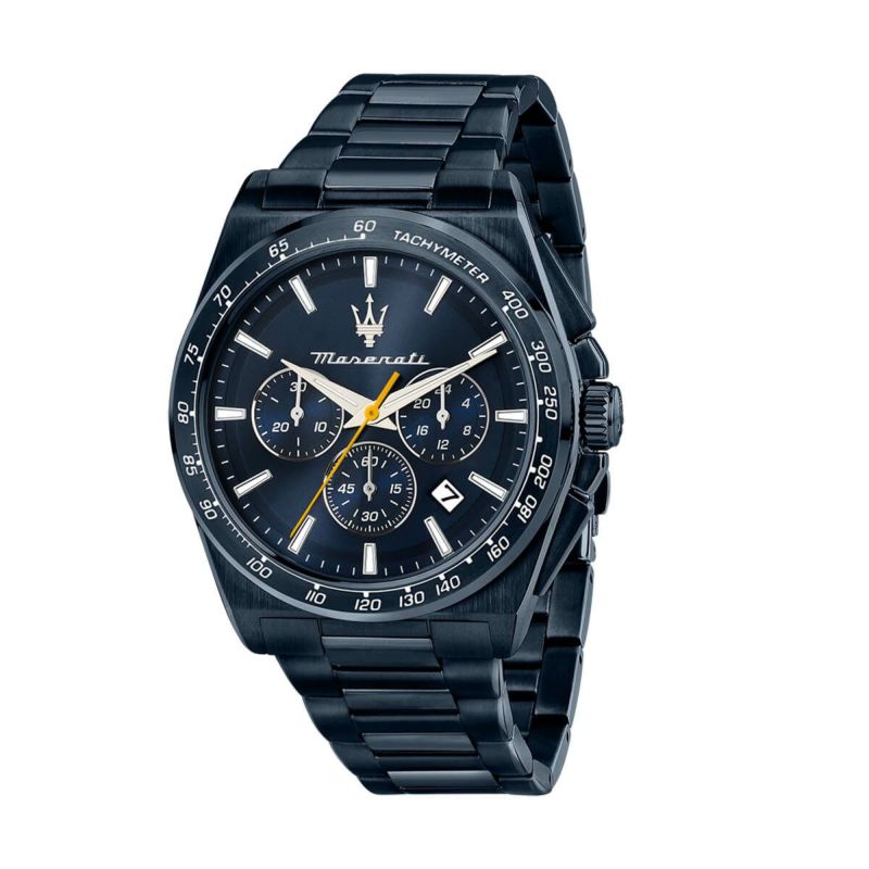 【美品】Maserati クロノグラフ 時計 ブラック ラバーベルト Amazon.co.jp: マセラティ 腕時計 メンズ Successo ブラック