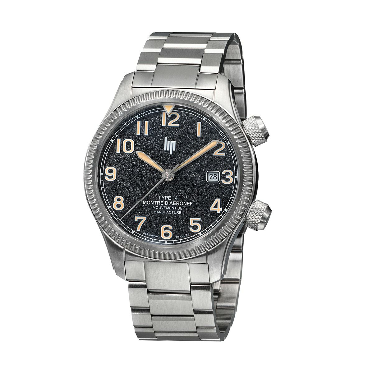 LIP / リップ マニュファクチュール タイプ14 シルバー ステンレススチールブレスレットの公式ECサイト掲載画像