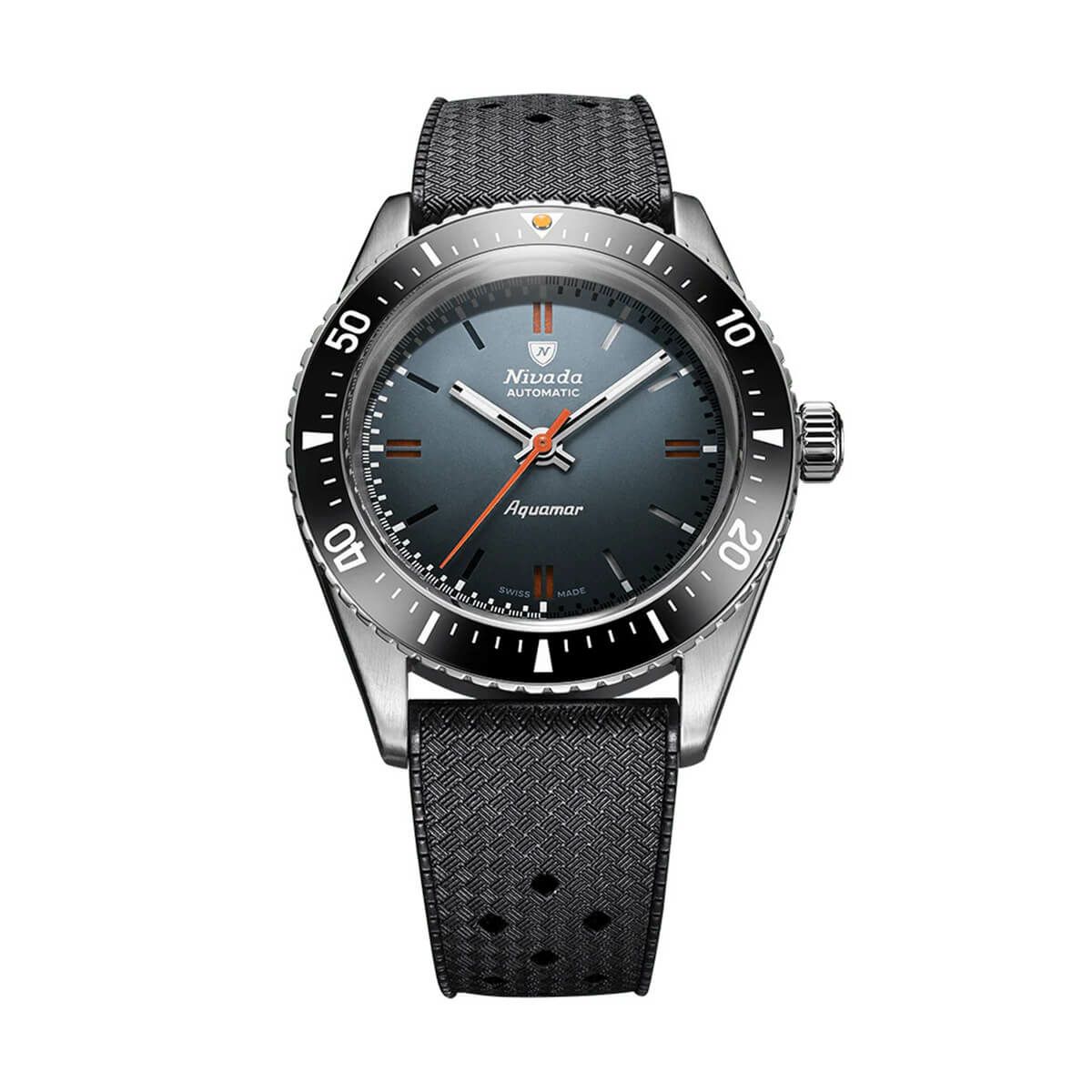 Nivada Grenchen / ニバダ グレンヒェン アンタークティック アクアマール グレー トロピックラバーストラップの公式ECサイト掲載画像