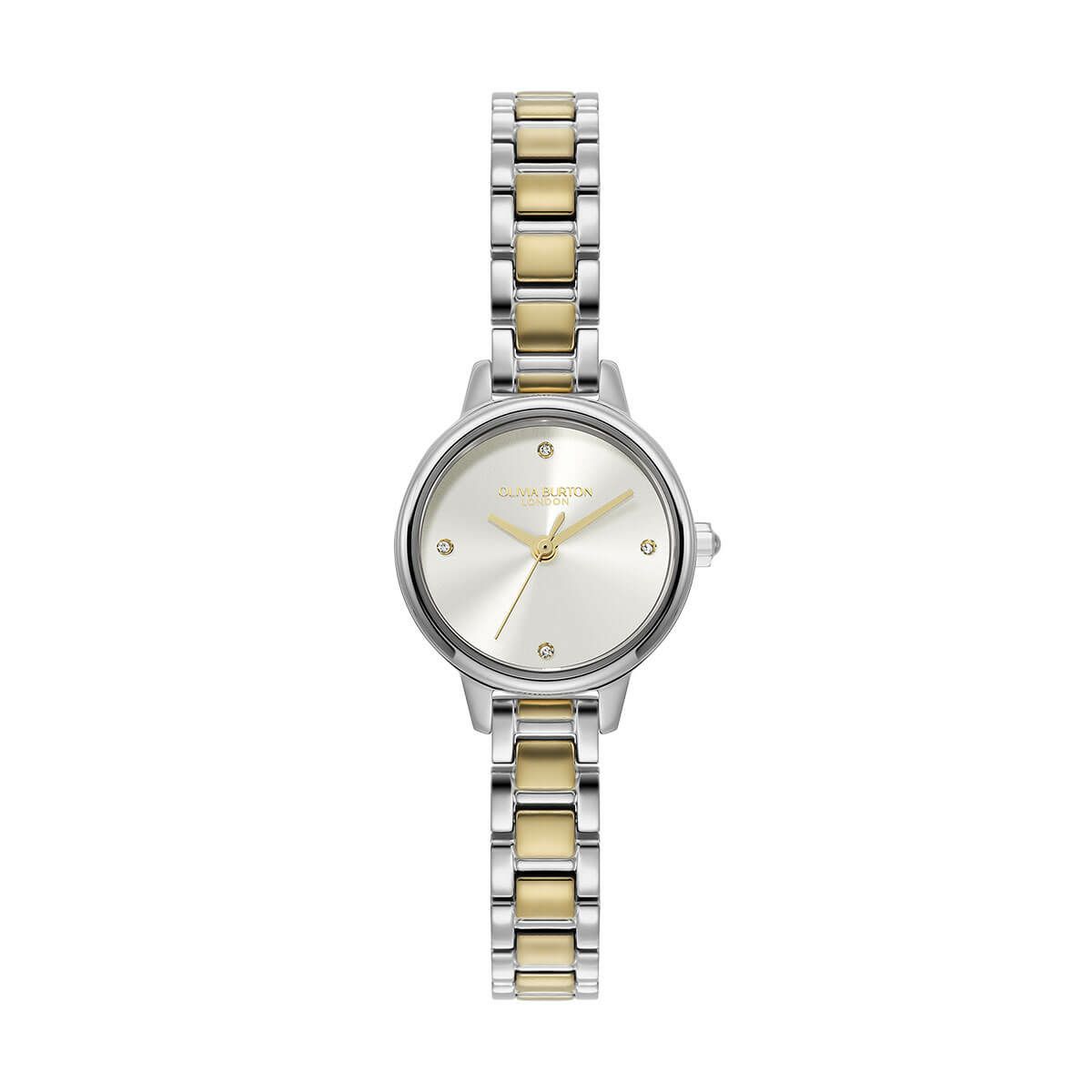 OLIVIA BURTON / オリビア・バートン クラシック - ミニ ホワイト＆シルバー ゴールド ブレスレットの公式ECサイト掲載画像