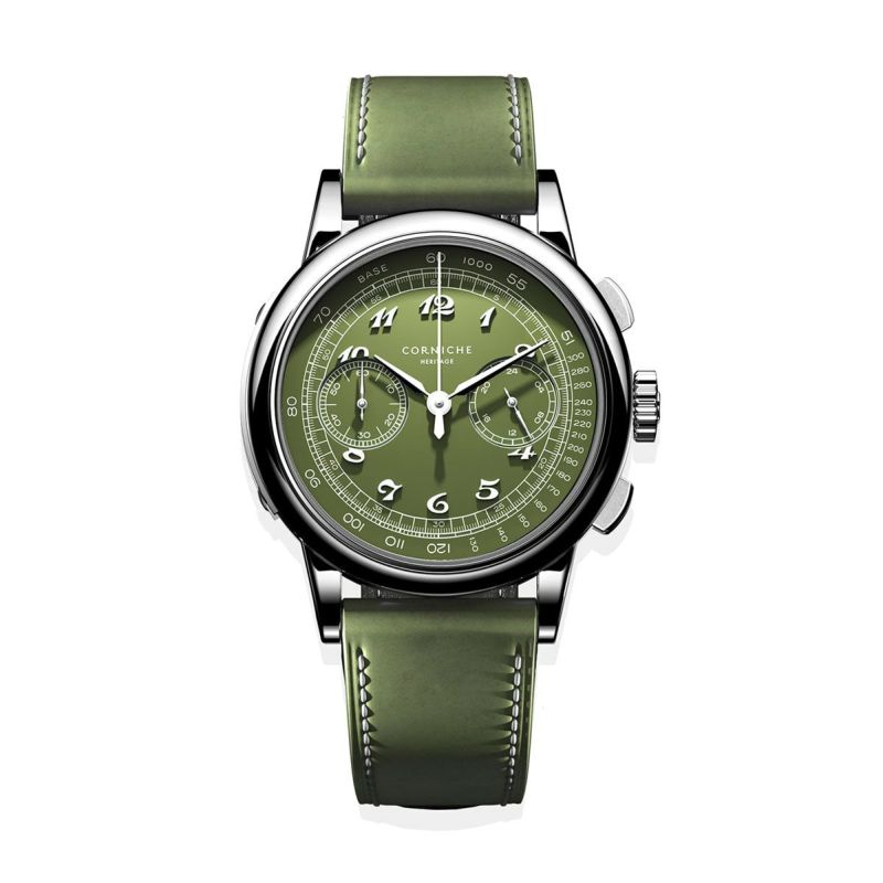 Corniche Watches / コーニッシュ ［世界249本限定］ Conifere II / コニエール2 ヘリテージ Heritage クロノグラフの公式ECサイト掲載画像