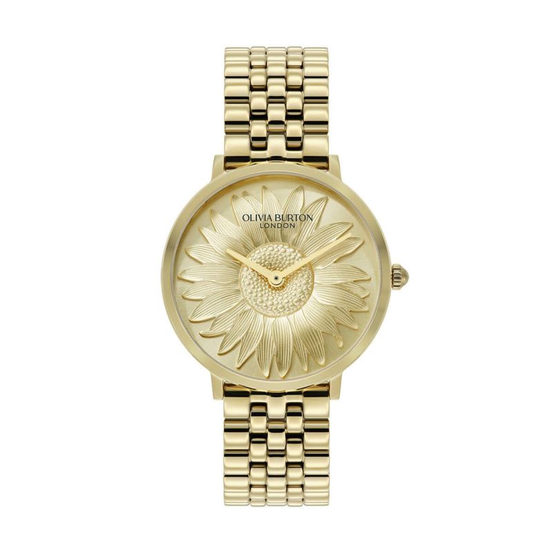 OLIVIA BURTON / オリビア・バートン シグネチャー 35mm 3Dフラワー ゴールド ブレスレットの公式ECサイト掲載画像