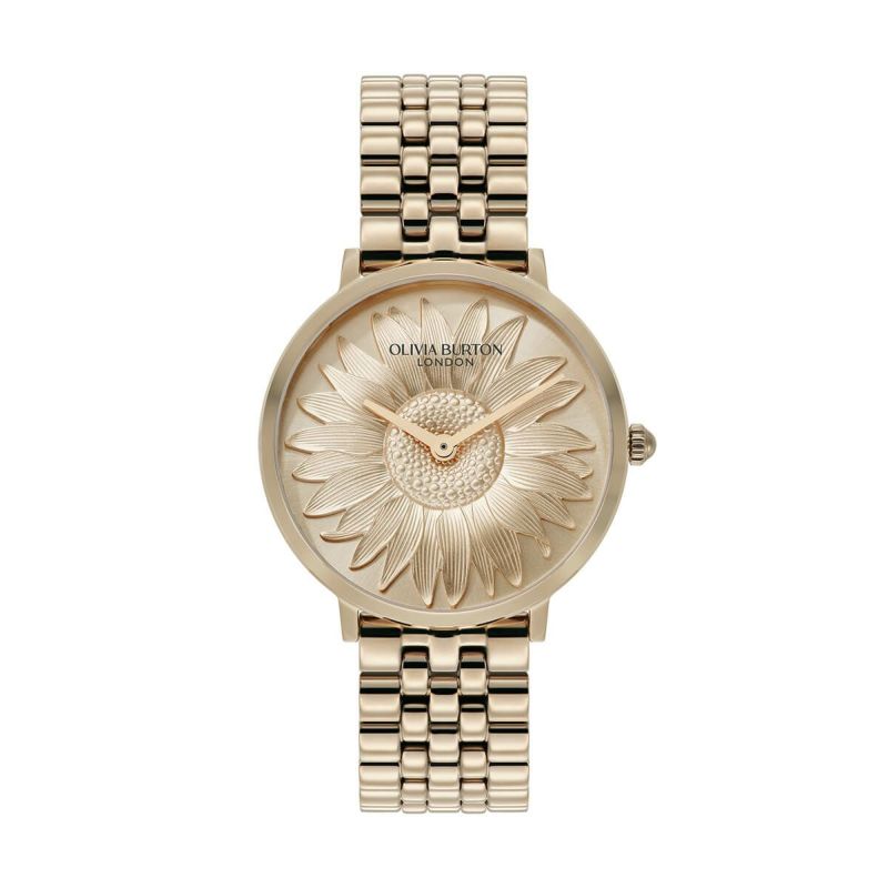 OLIVIA BURTON / オリビア・バートン シグネチャー 35mm 3Dフラワー ローズゴールド ブレスレットの公式ECサイト掲載画像