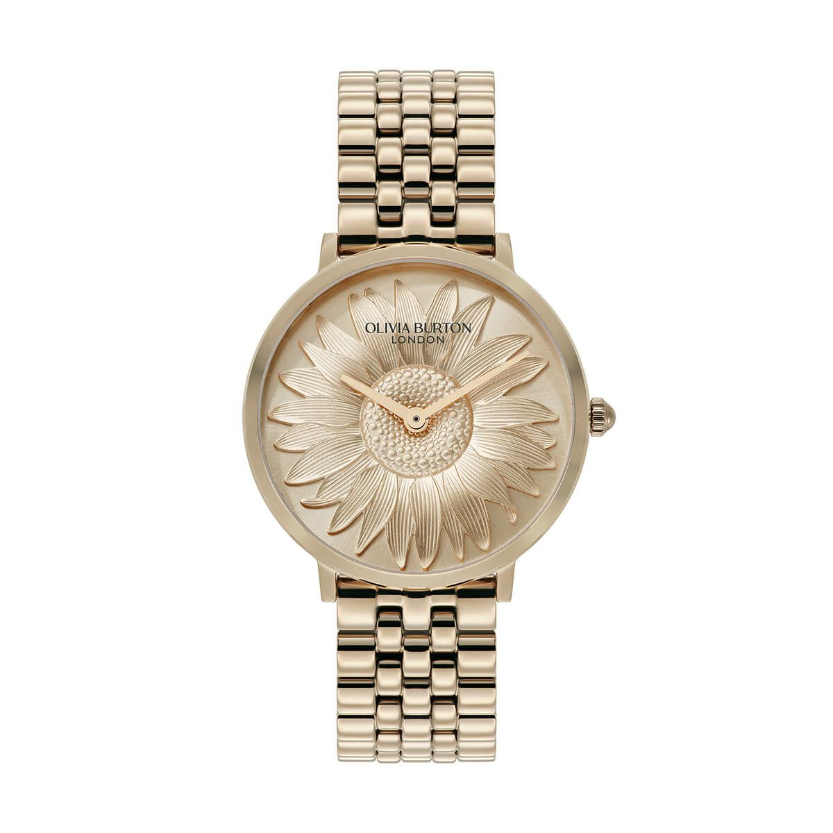 OLIVIA BURTON / オリビア・バートン シグネチャー 35mm 3Dフラワー ローズゴールド ブレスレットの公式ECサイト掲載画像