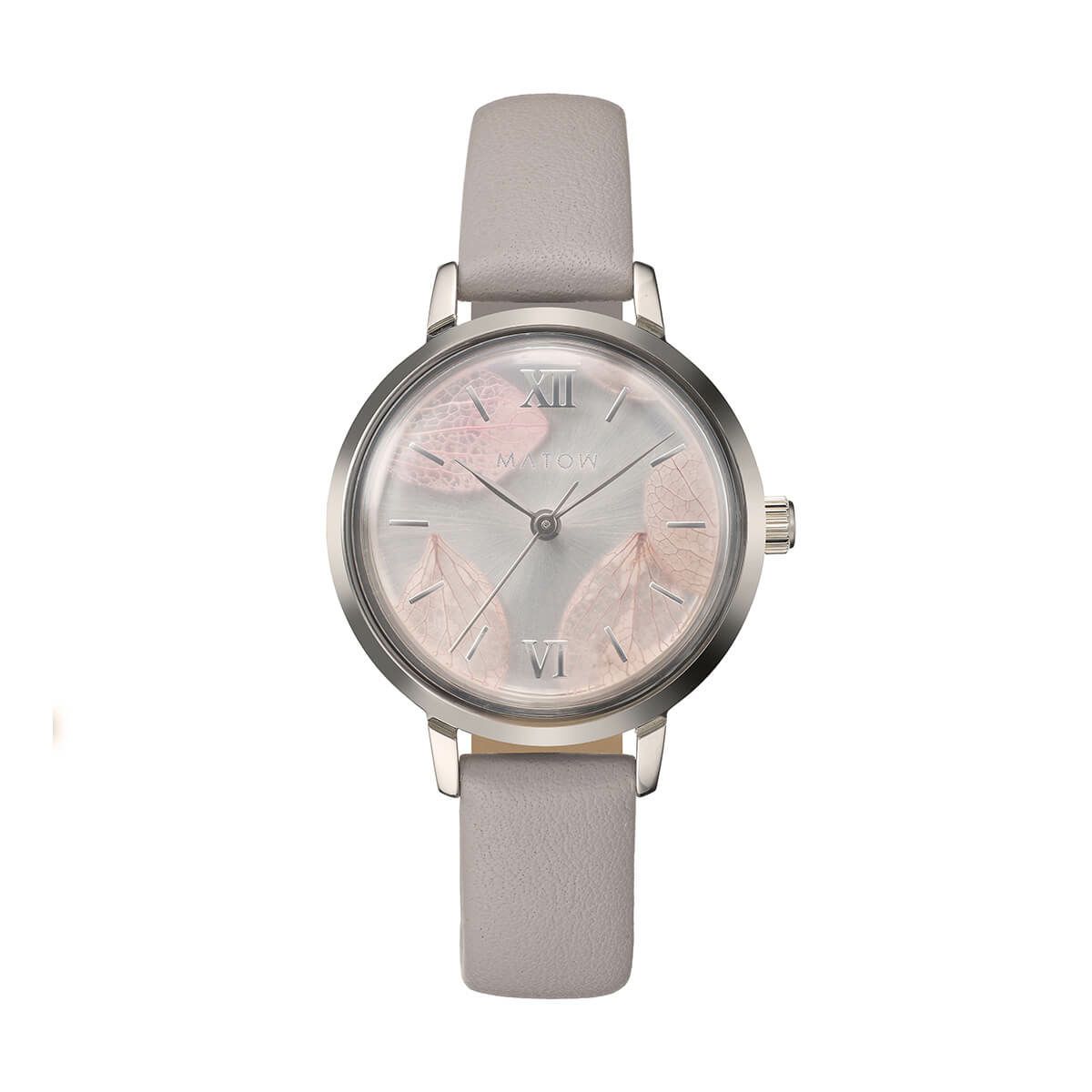 MATOW / マトウ Shiki Bouquet 花霞 シルバー ライラックレザーの公式ECサイト掲載画像