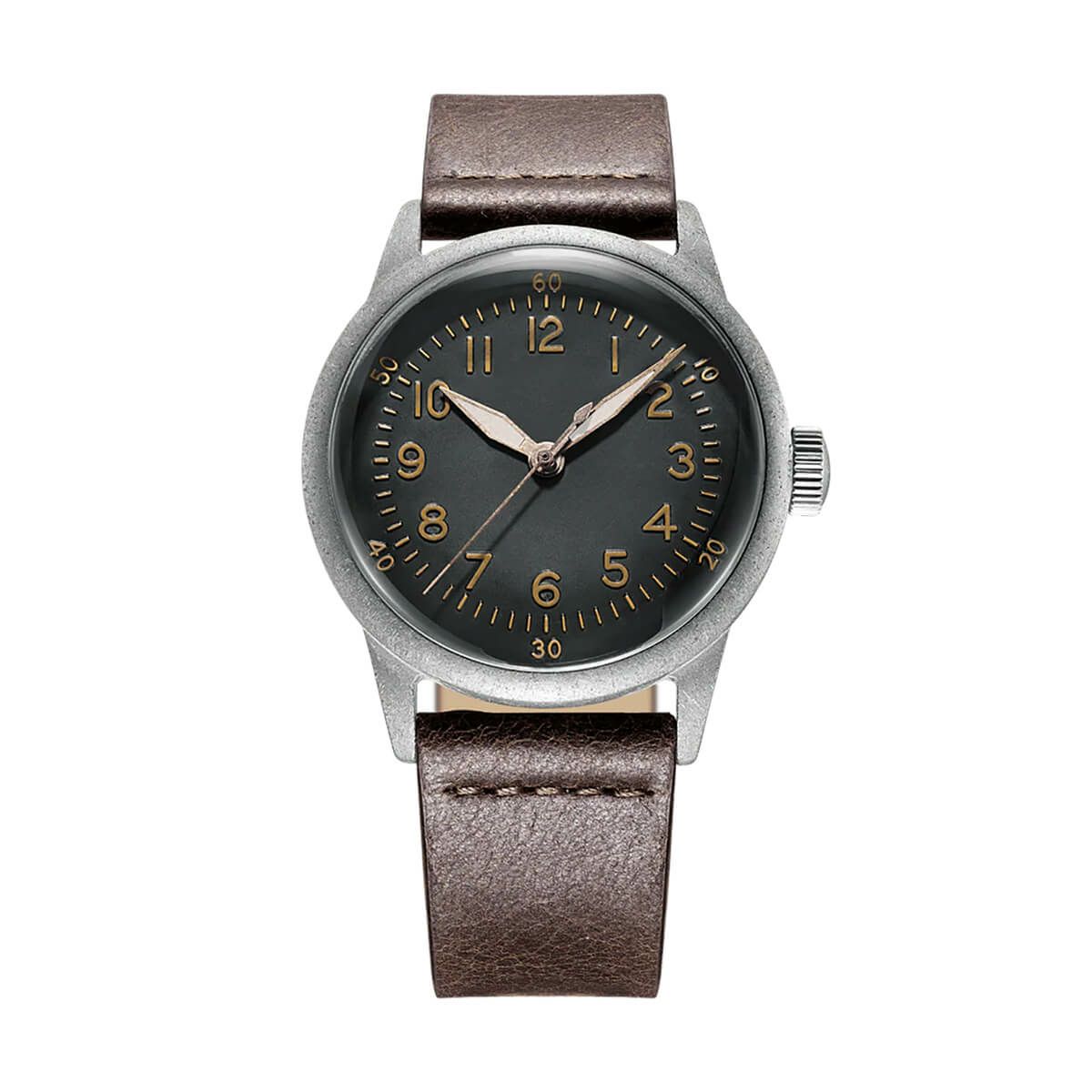 Praesidus / プレジダス Neptune 44 - Black 38mm Leatherの公式ECサイト掲載画像