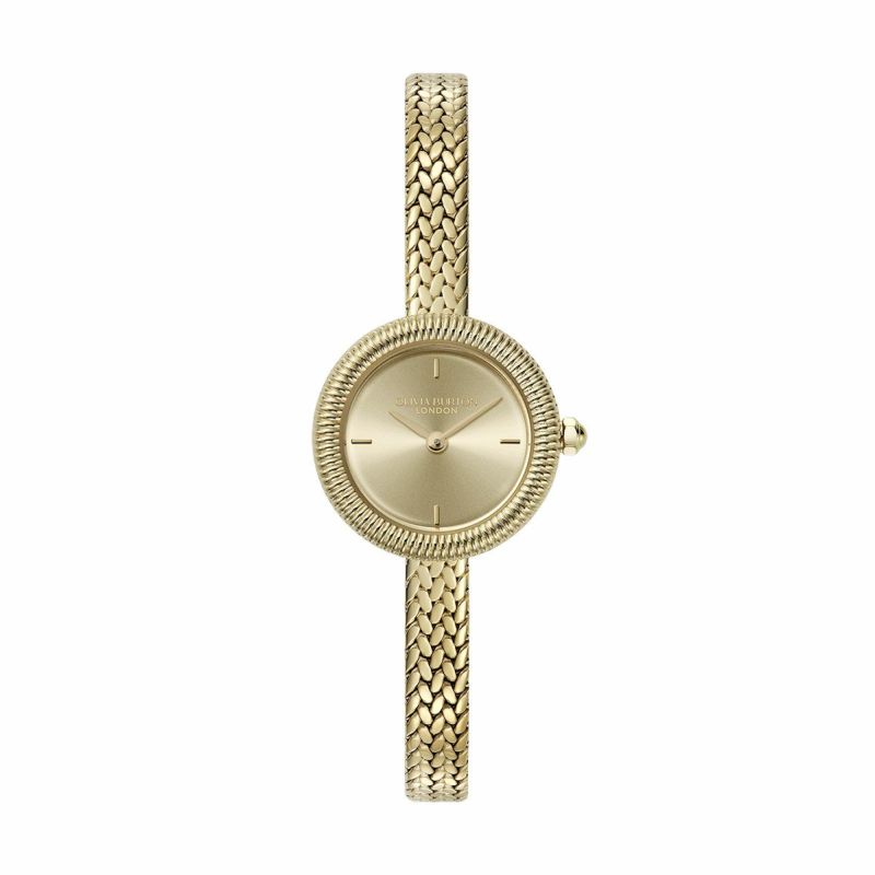 OLIVIA BURTON / オリビア・バートン クラシック 20mm ファインリー ゴールド メッシュの公式ECサイト掲載画像