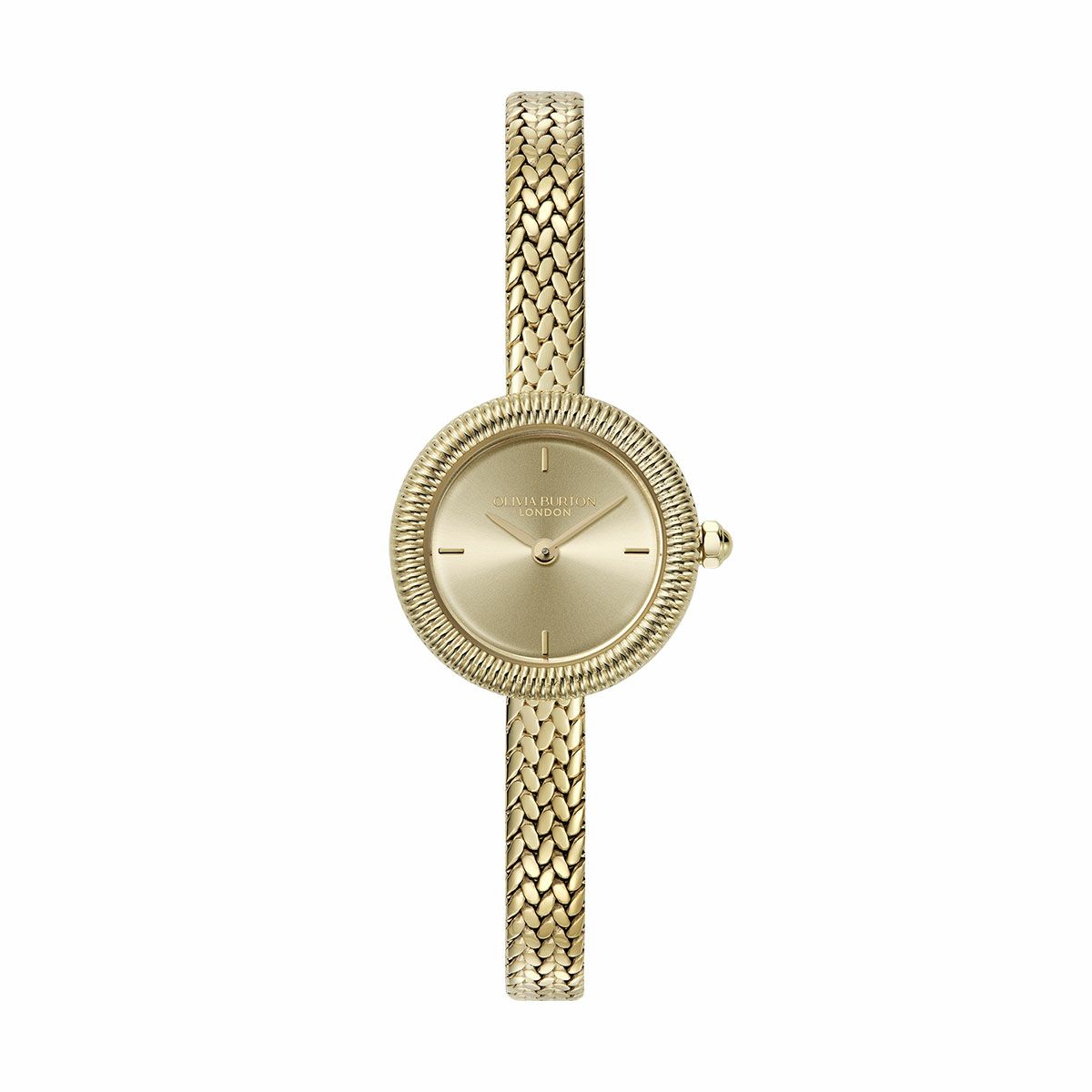 OLIVIA BURTON / オリビア・バートン クラシック 20mm ファインリー ゴールド メッシュの公式ECサイト掲載画像
