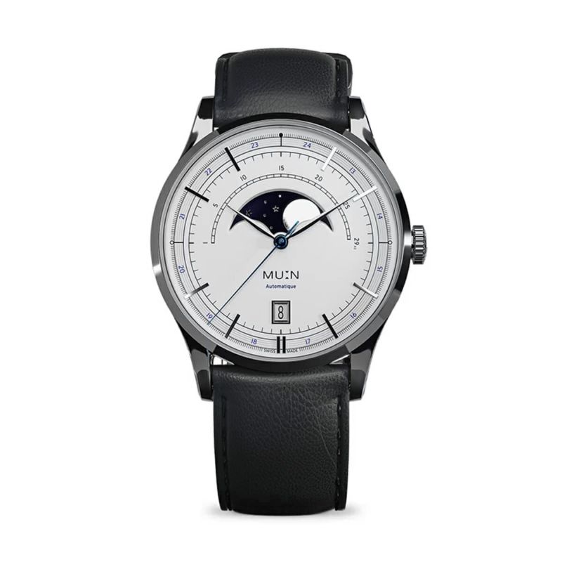 MU:N Watches / ムンウォッチ ORIGIN オリジン ブルー / ブラック レザーストラップの公式ECサイト掲載画像