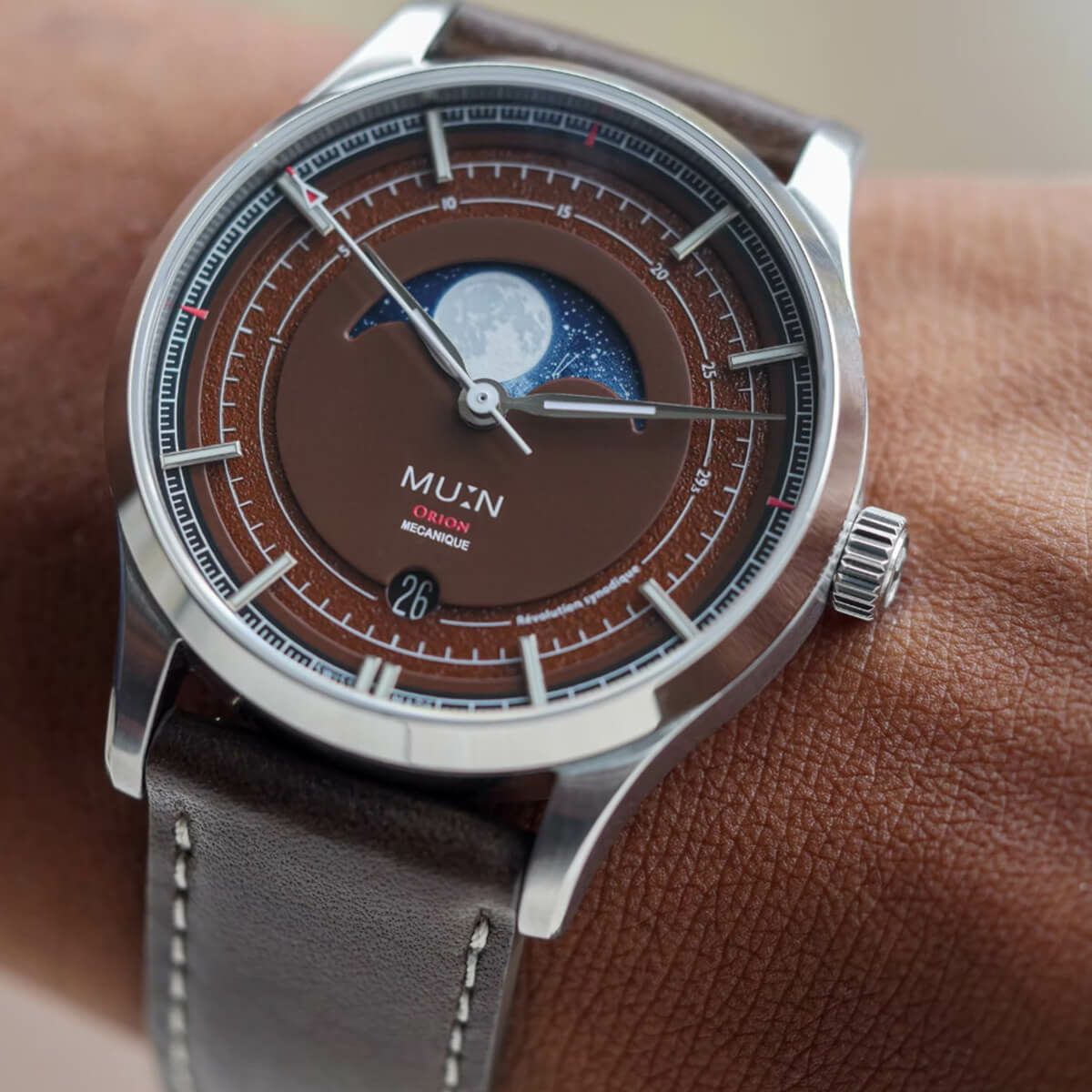 MU:N Watches / ムンウォッチ ORION オリオン ブラウン ダークブラウン