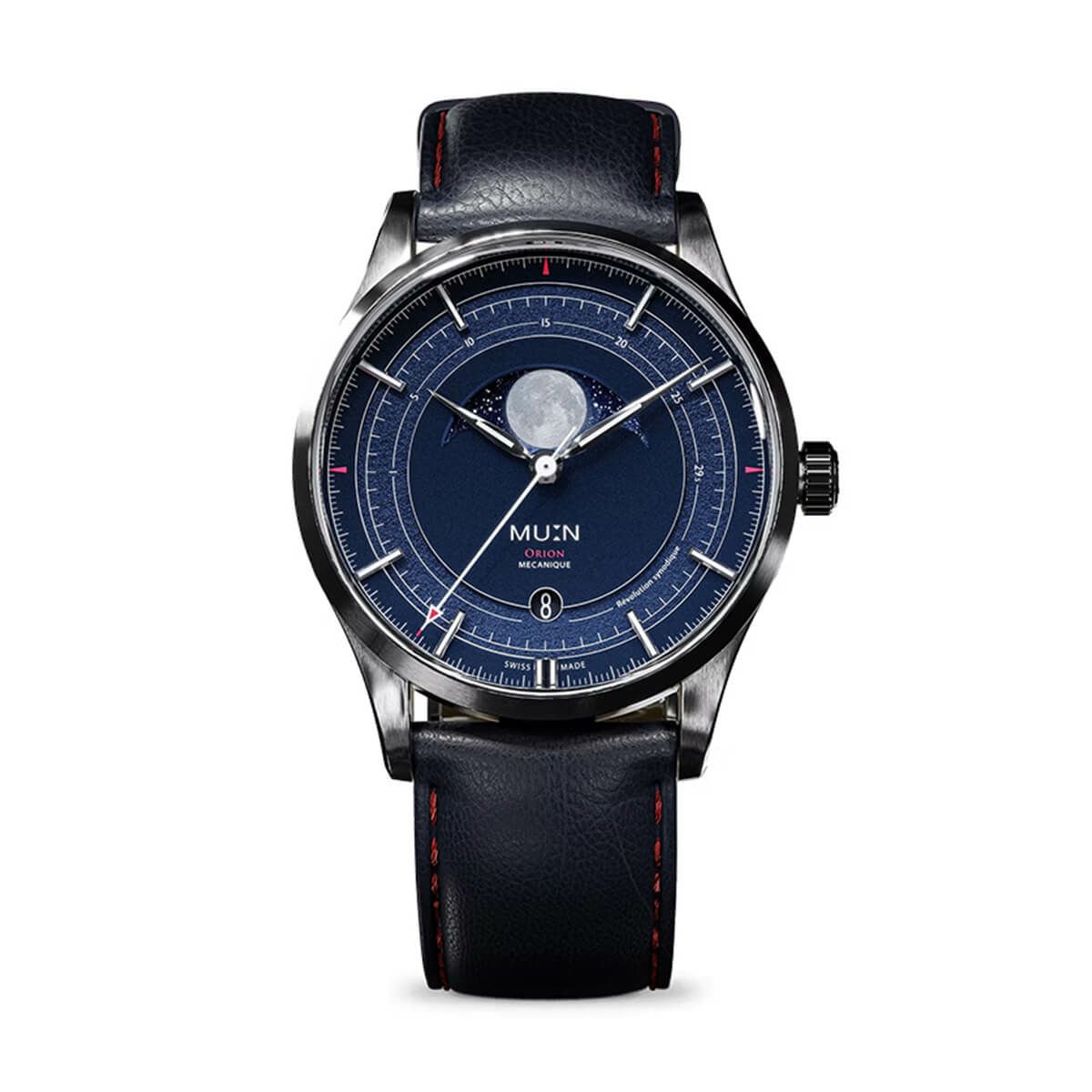 ［世界限定200本］ MU:N Watches / ムンウォッチ ORION オリオン ブルー LTD / ブルー レザーストラップの公式ECサイト掲載画像