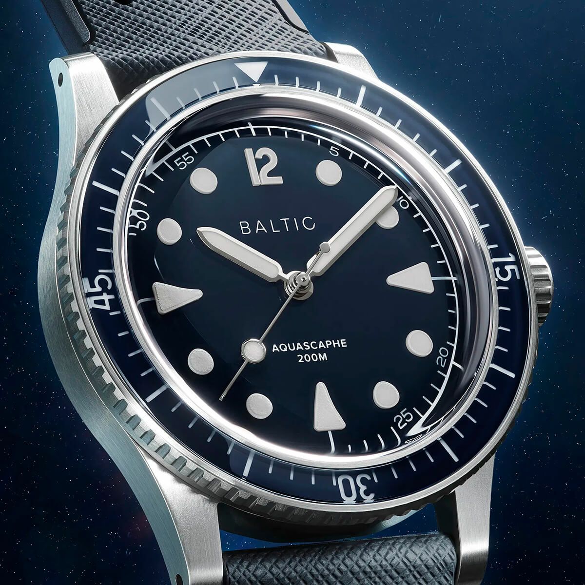 BALTIC / バルチック アクアスケープ Aquascaphe MK2 Blue 37mm ラバー