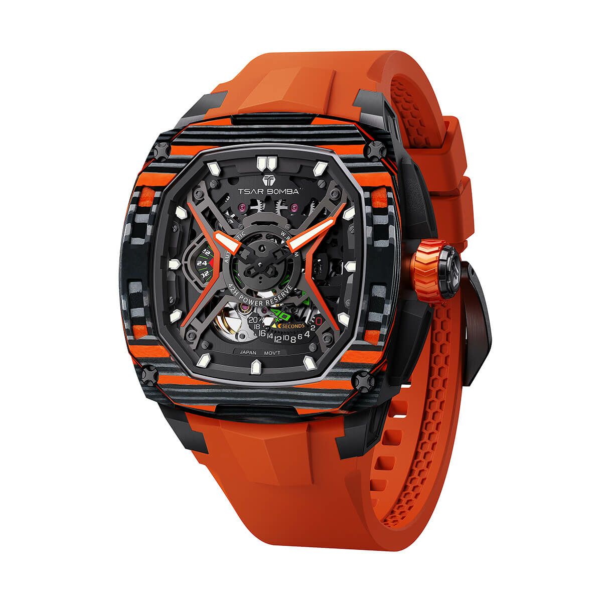 TSAR BOMBA / サーボンバ Automatic Watch ダークマター オレンジの公式ECサイト掲載画像