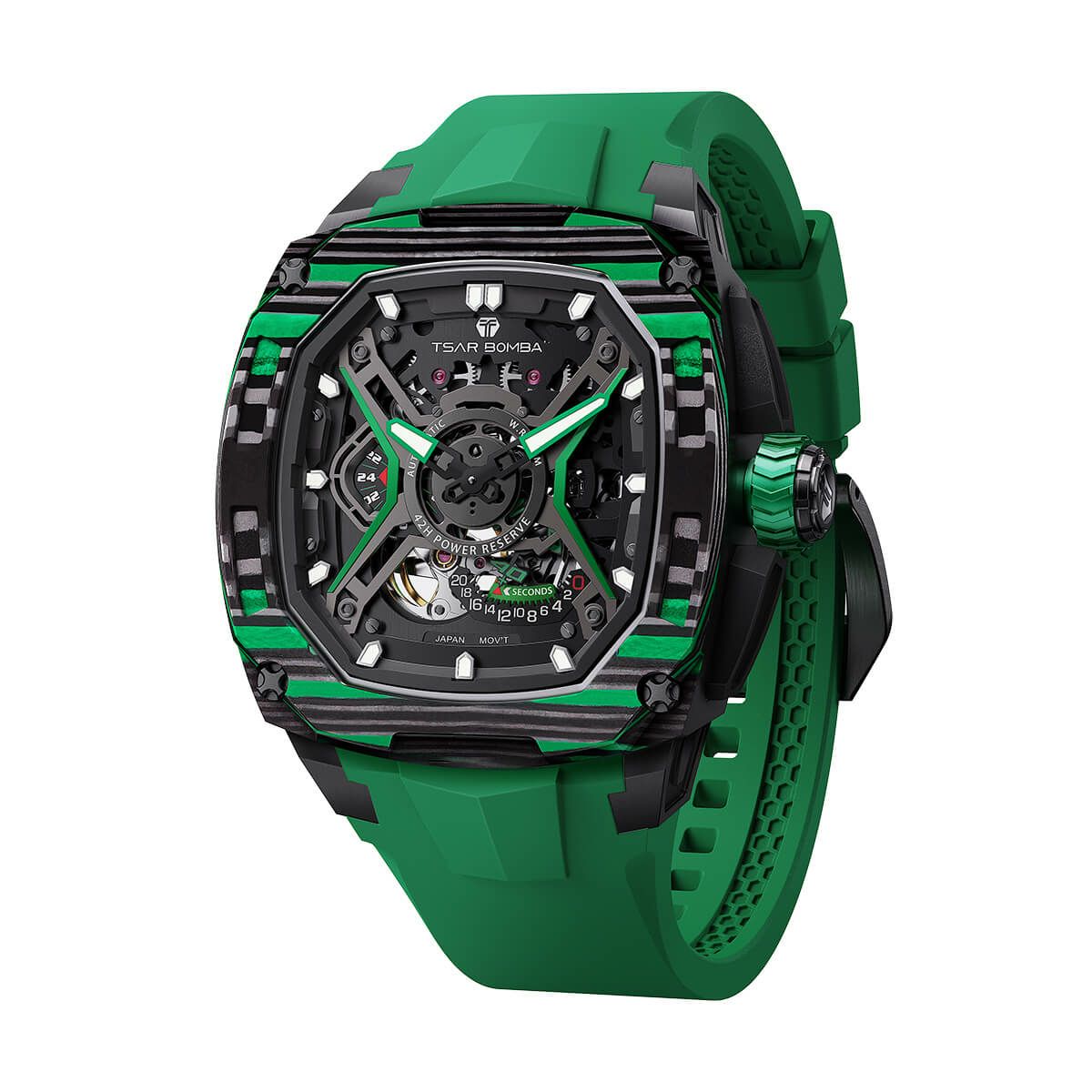TSAR BOMBA / サーボンバ Automatic Watch ダークマター グリーンの公式ECサイト掲載画像