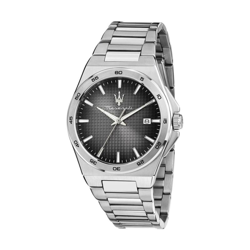 Maserati / マセラティ ベロチタ スリム 40MM ブラック グレー ダイヤル シルバー ブレスレットの公式ECサイト掲載画像