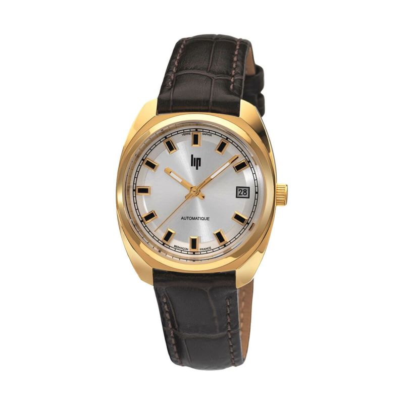 LIP / リップ GDG ジェネラル・ド・ゴール 35 オートマチック ゴールド ブラウンレザーの公式ECサイト掲載画像