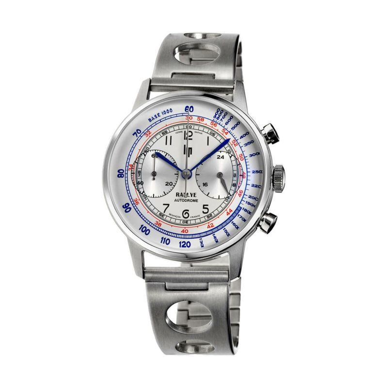 LIP / リップ ラリーオートドローム 40 シルバー シルバーホワイト レーシングメタルバンド w/ブラックレザーセットの公式ECサイト掲載画像