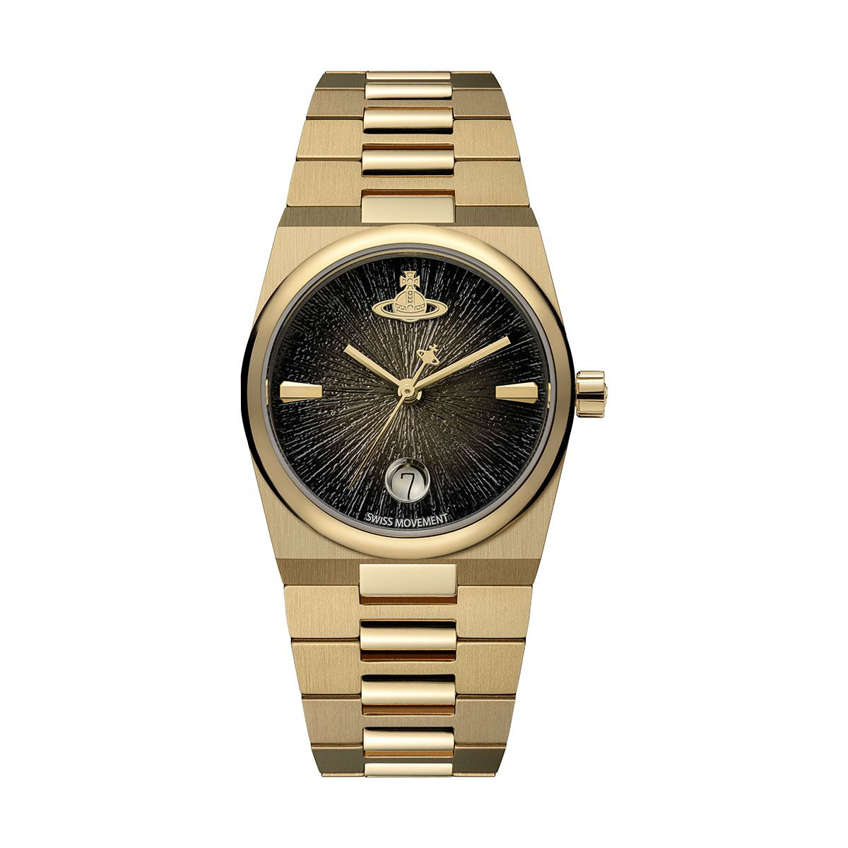 Vivienne Westwood / ヴィヴィアンウエストウッド ホクストン - レディース ブラック ダイヤル & ゴールド ブレスレットの公式ECサイト掲載画像