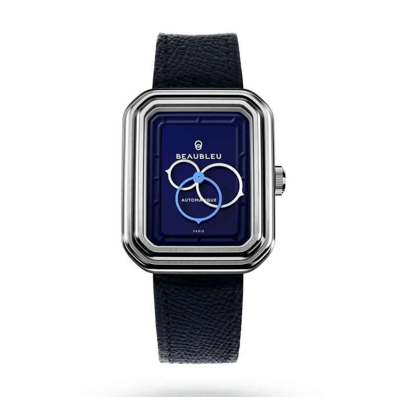 BEAUBLEU / ボーブルー ECCE FIGURA SMALT エッチェ フィグラ スマルト ブルー グレインド レザーストラップの公式ECサイト掲載画像