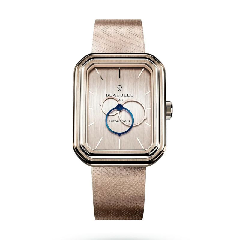 BEAUBLEU / ボーブルー ECCE FIGURA SIENNA エッチェ フィグラ シエナ ローズゴールド ステンレススチールメッシュストラップの公式ECサイト掲載画像