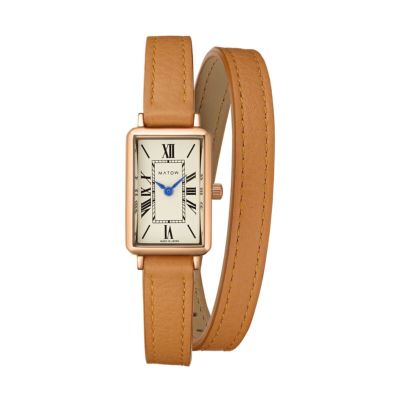 MATOW 腕時計 ゴールド MATOW | MATOW / マトウ Tsuki 月華 スクエア ローズゴールド クリーム